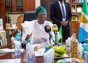 The Honourable Minister, Federal Ministry of Water Resources and Sanitation and Chairman of the Inter-Ministerial Technical Committee on the Evaluation of Dams in Nigeria, Engr. Prof. Joseph Terlumun Utsev, presided over the inaugural meeting of the committee in his office in Abuja.
